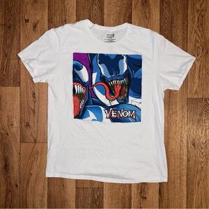 Marvel Venom White Tee with Bold Graphic